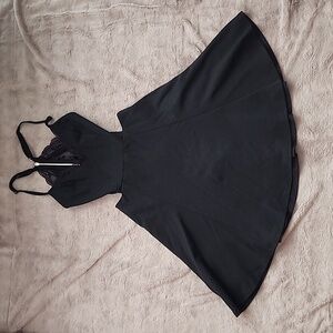 Lush Women's Black Lace Mini Dress - brand new size xs